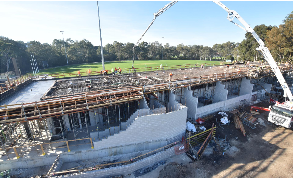 First Level Concrete Pour - Bulleen Pavilion