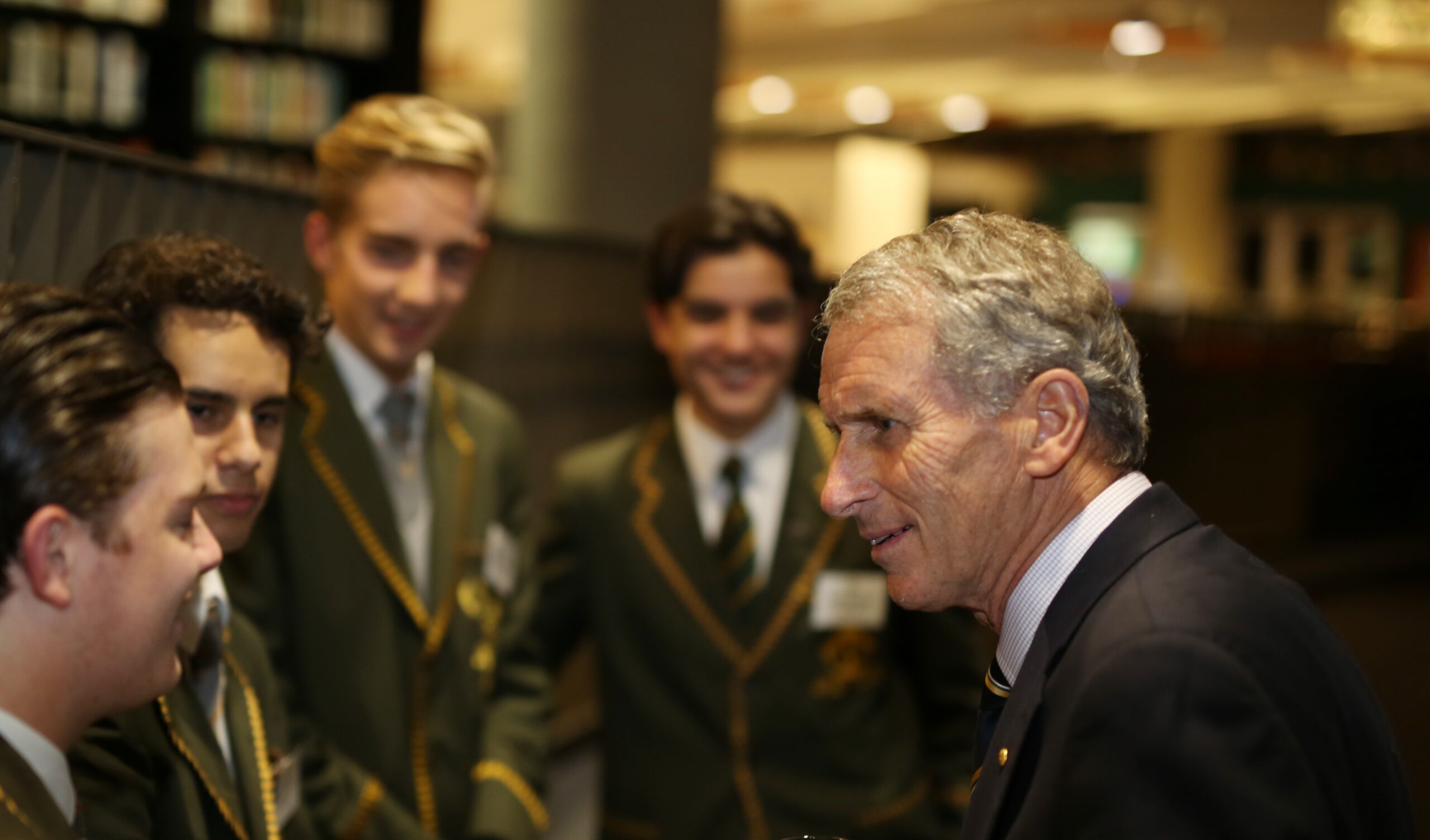 Mr Rick Tudor with Jordan Moshopoulos Hamish Webster and Will Murphy Trinity Community King's Birthday Honours 2026 Rick Tudor